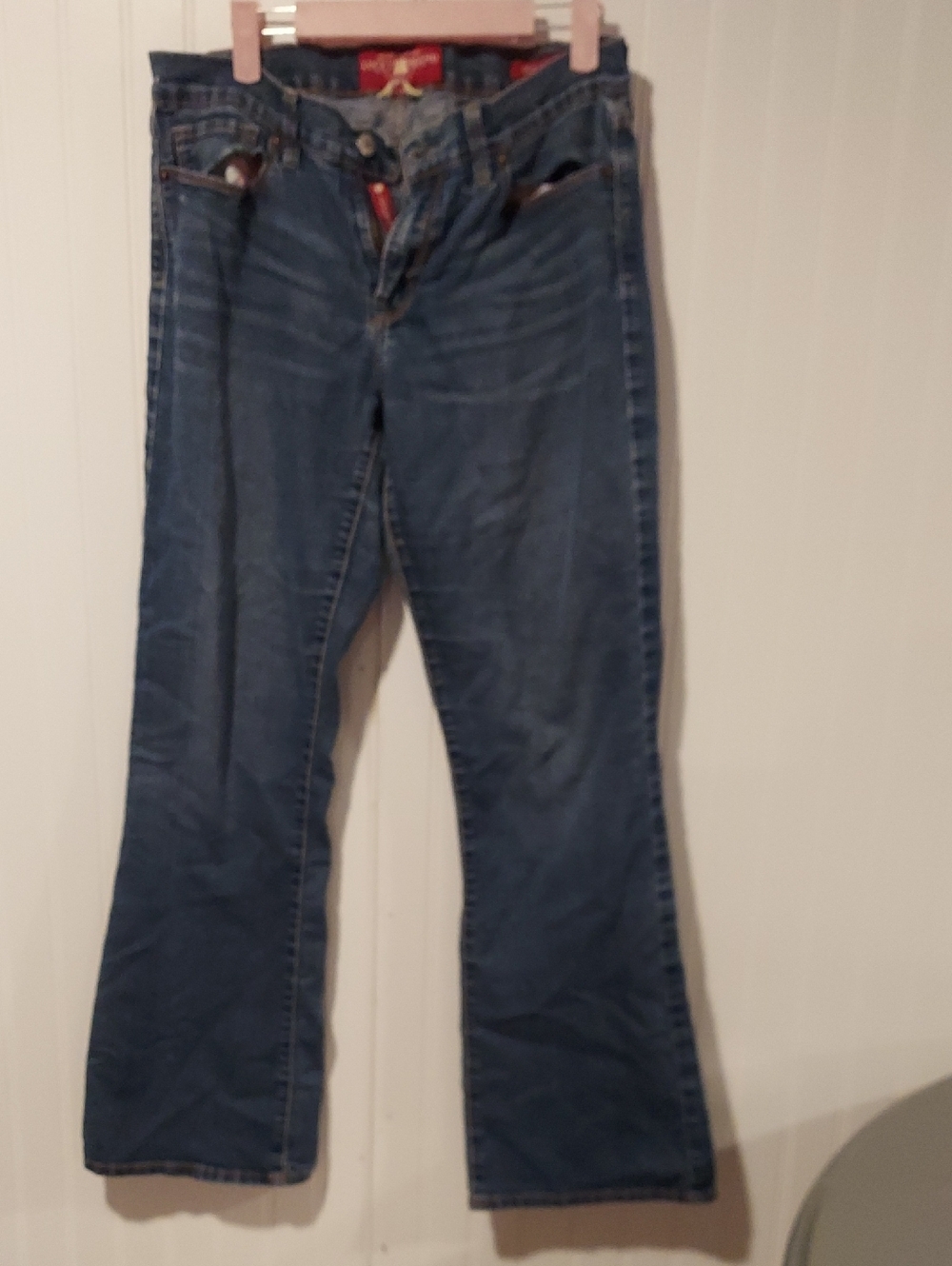 Women's Lucky Brand Sofia Boot Mid Blue Wide-Leg Denim Jeans